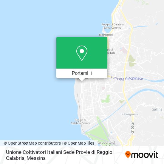 Mappa Unione Coltivatori Italiani Sede Provle di Reggio Calabria