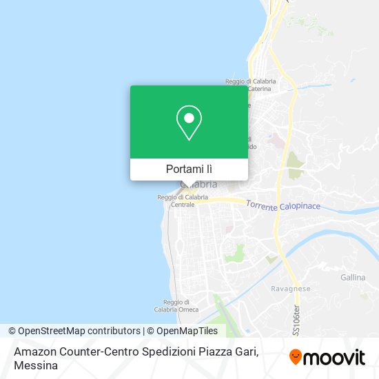 Mappa Amazon Counter-Centro Spedizioni Piazza Gari