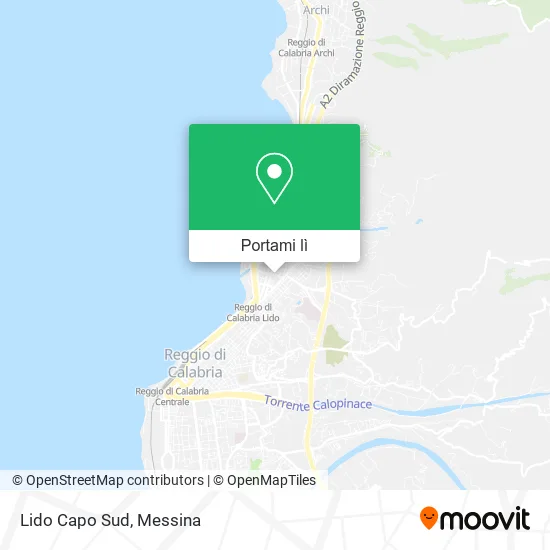Mappa Lido Capo Sud