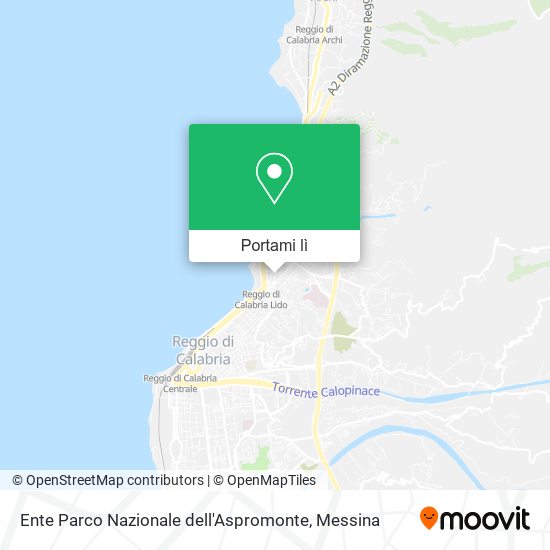 Mappa Ente Parco Nazionale dell'Aspromonte