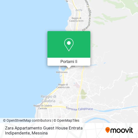Mappa Zara Appartamento Guest House Entrata Indipendente