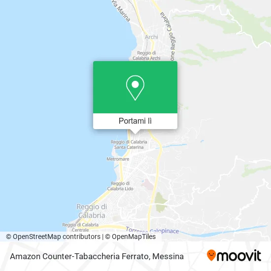 Mappa Amazon Counter-Tabaccheria Ferrato