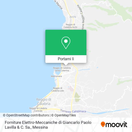Mappa Forniture Elettro-Meccaniche di Giancarlo Paolo Lavilla & C. Sa.