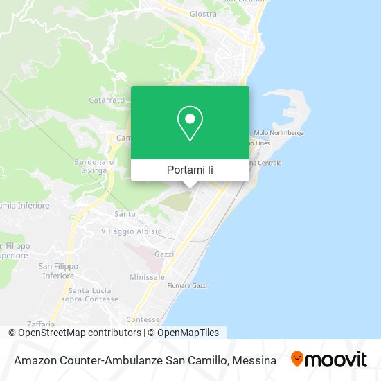 Mappa Amazon Counter-Ambulanze San Camillo