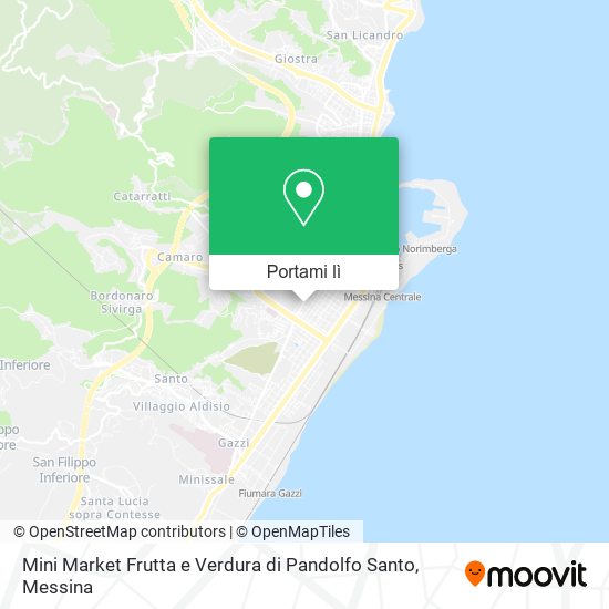 Mappa Mini Market Frutta e Verdura di Pandolfo Santo