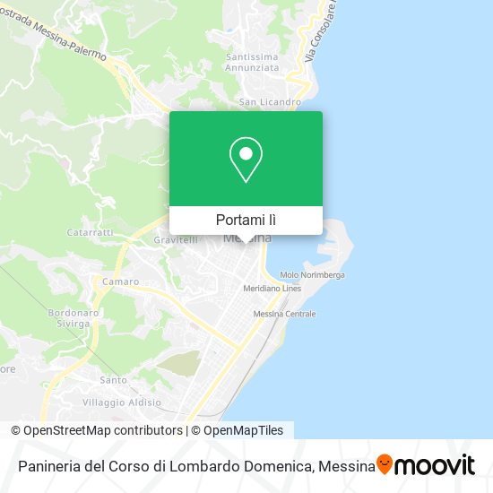 Mappa Panineria del Corso di Lombardo Domenica