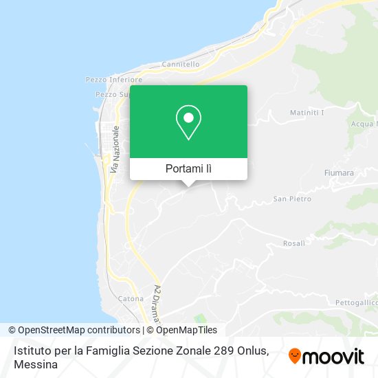 Mappa Istituto per la Famiglia Sezione Zonale 289 Onlus