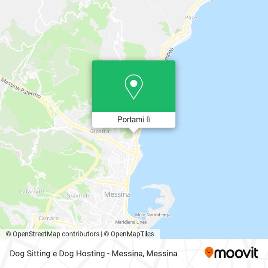 Mappa Dog Sitting e Dog Hosting - Messina