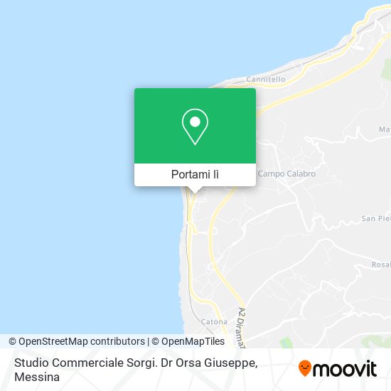 Mappa Studio Commerciale Sorgi. Dr Orsa Giuseppe