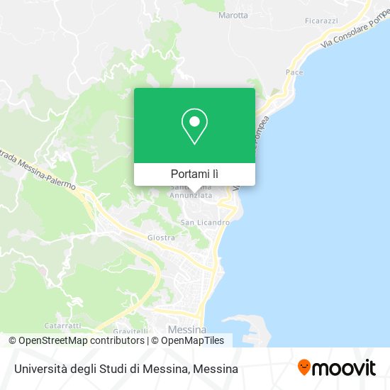 Mappa Università degli Studi di Messina