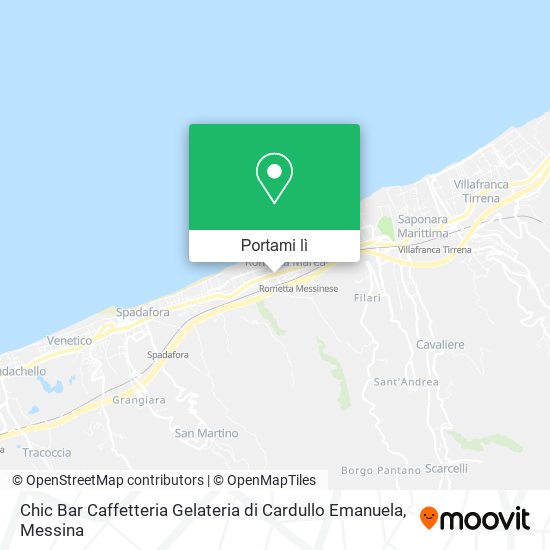 Mappa Chic Bar Caffetteria Gelateria di Cardullo Emanuela