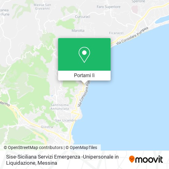 Mappa Sise-Siciliana Servizi Emergenza -Unipersonale in Liquidazione