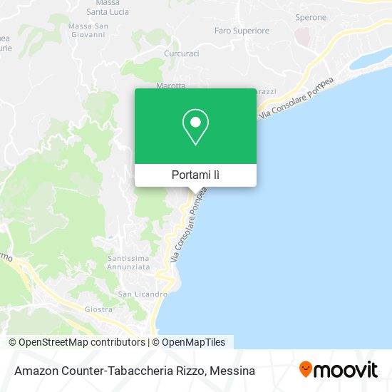 Mappa Amazon Counter-Tabaccheria Rizzo