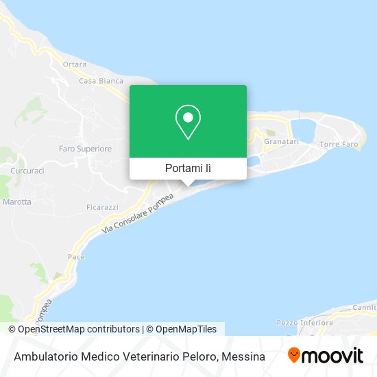 Mappa Ambulatorio Medico Veterinario Peloro