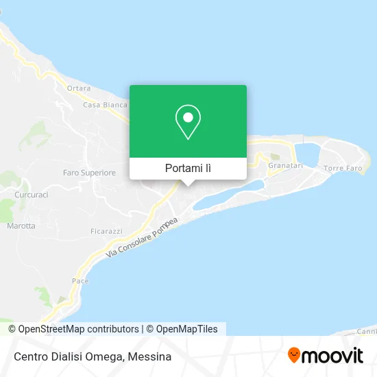 Mappa Centro Dialisi Omega