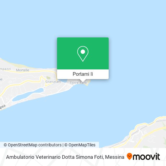 Mappa Ambulatorio Veterinario Dotta Simona Foti