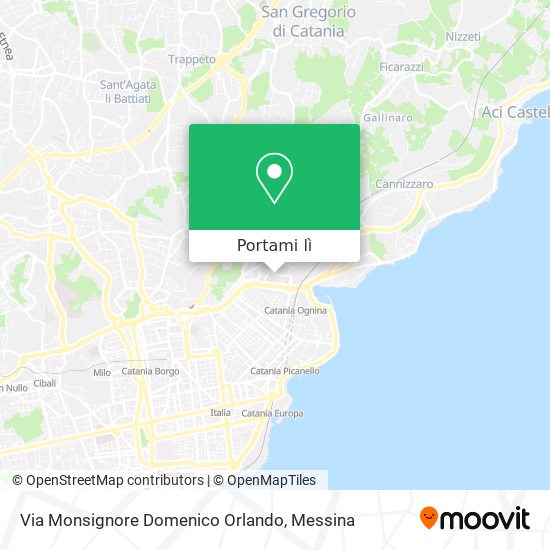 Mappa Via Monsignore Domenico Orlando