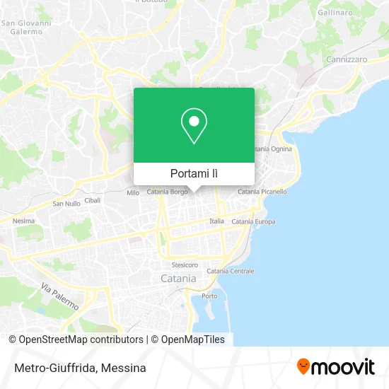 Mappa Metro-Giuffrida