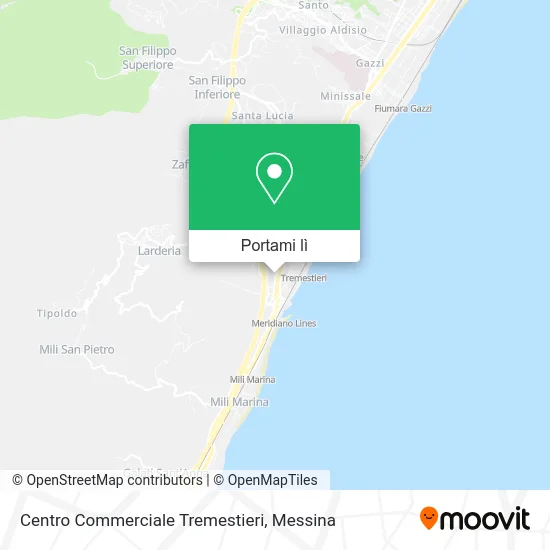 Mappa Centro Commerciale Tremestieri