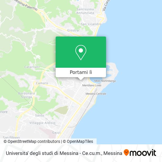 Mappa Universita' degli studi di Messina - Ce.cu.m.