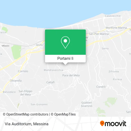 Mappa Via Auditorium