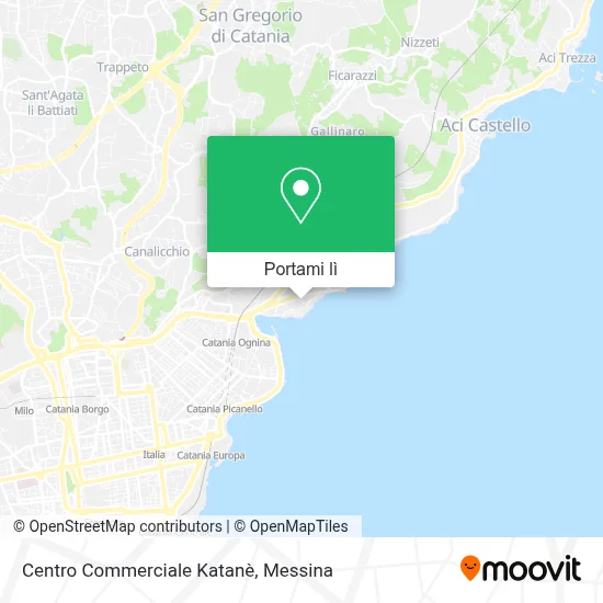 Mappa Centro Commerciale Katanè