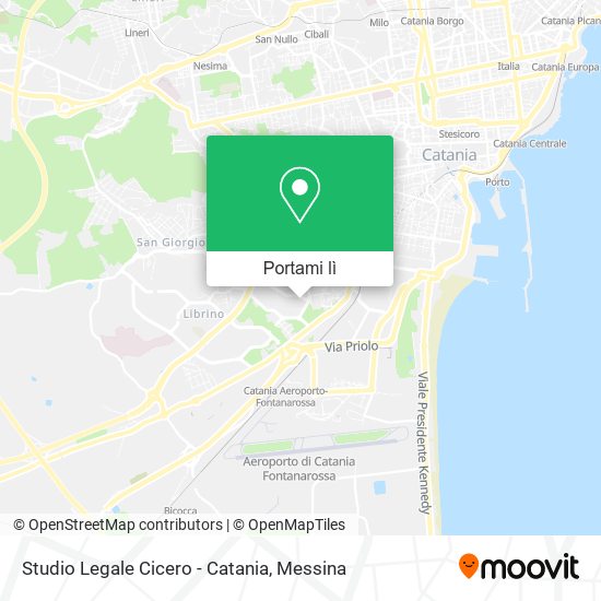 Mappa Studio Legale Cicero - Catania