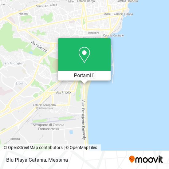Mappa Blu Playa Catania