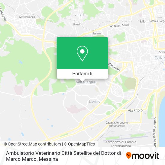 Mappa Ambulatorio Veterinario Città Satellite del Dottor di Marco Marco