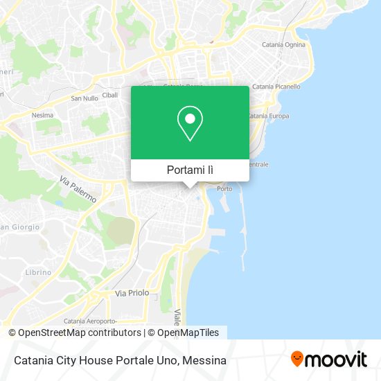 Mappa Catania City House Portale Uno