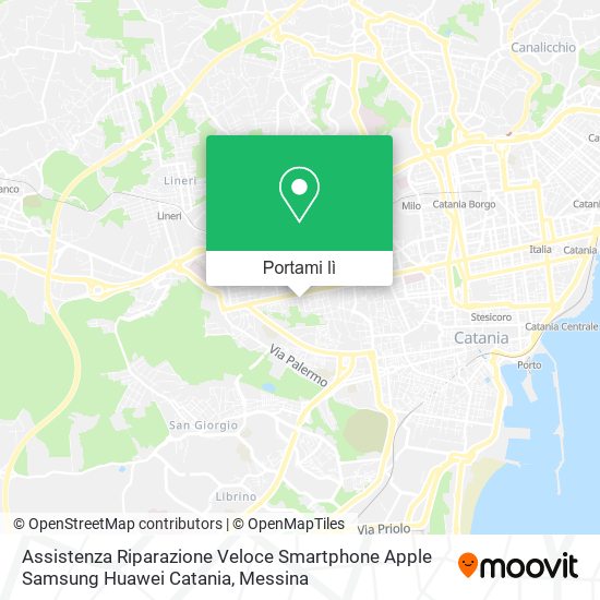 Mappa Assistenza Riparazione Veloce Smartphone Apple Samsung Huawei Catania