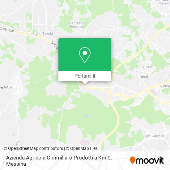 Mappa Azienda Agricola Gimmillaro Prodotti a Km 0