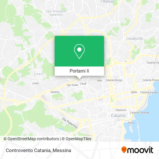 Mappa Controvento Catania