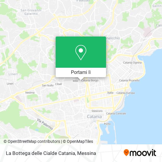 Mappa La Bottega delle Cialde Catania