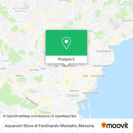 Mappa Aquarium Store di Ferdinando Montalto