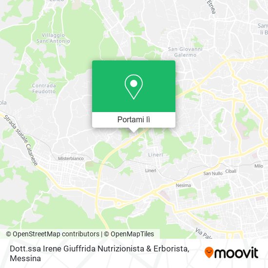Mappa Dott.ssa Irene Giuffrida Nutrizionista & Erborista