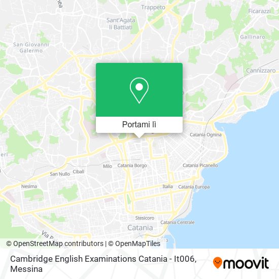 Mappa Cambridge English Examinations Catania - It006