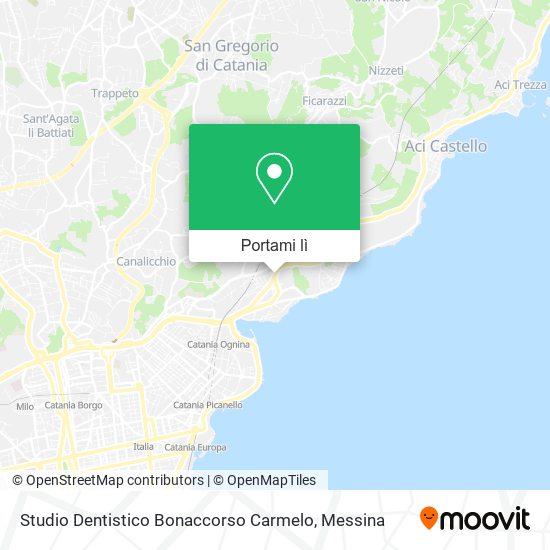 Mappa Studio Dentistico Bonaccorso Carmelo
