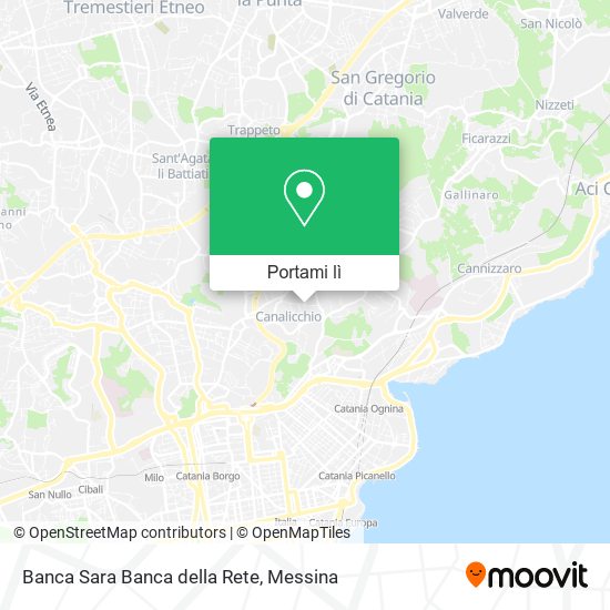 Mappa Banca Sara Banca della Rete