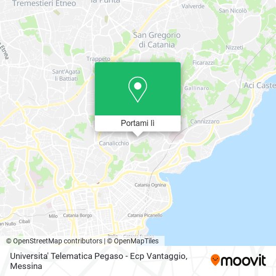 Mappa Universita' Telematica Pegaso - Ecp Vantaggio