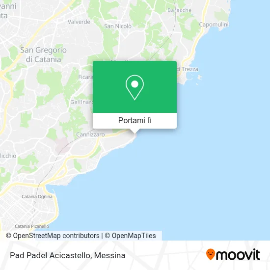 Mappa Pad Padel Acicastello