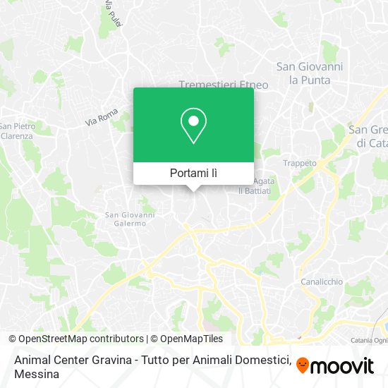 Mappa Animal Center Gravina - Tutto per Animali Domestici