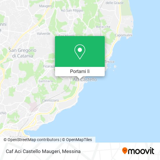 Mappa Caf Aci Castello Maugeri