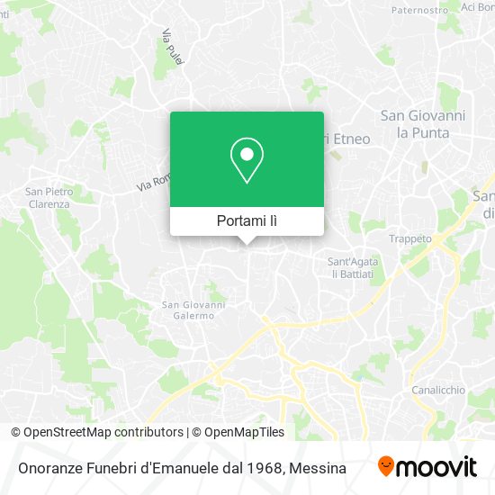 Mappa Onoranze Funebri d'Emanuele dal 1968