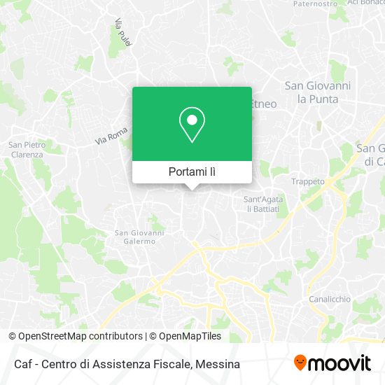 Mappa Caf - Centro di Assistenza Fiscale