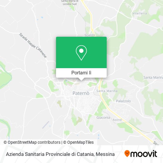 Mappa Azienda Sanitaria Provinciale di Catania