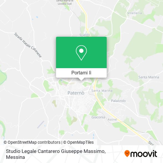 Mappa Studio Legale Cantarero Giuseppe Massimo