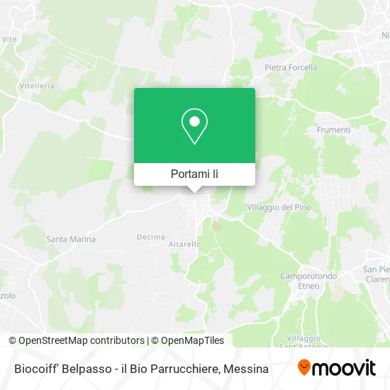 Mappa Biocoiff' Belpasso - il Bio Parrucchiere