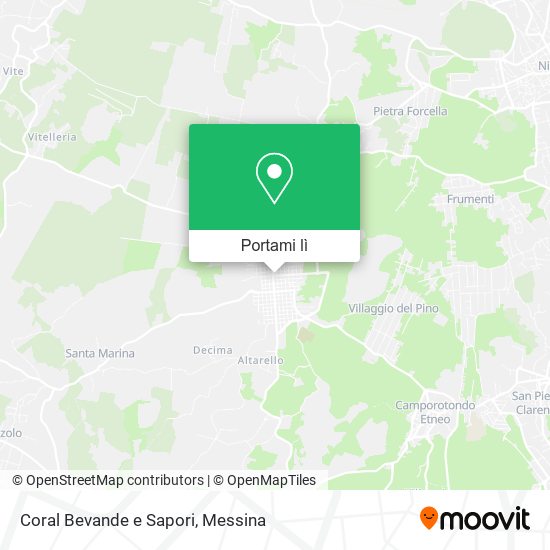 Mappa Coral Bevande e Sapori