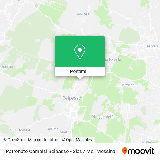 Mappa Patronato Campisi Belpasso - Sias / Mcl